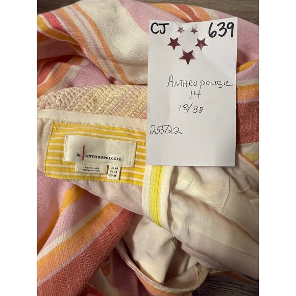 Anthropologie Dress Women's 14 Savannah Halter Tie Striped Dress MSRP$160 - Picture 2 of 5